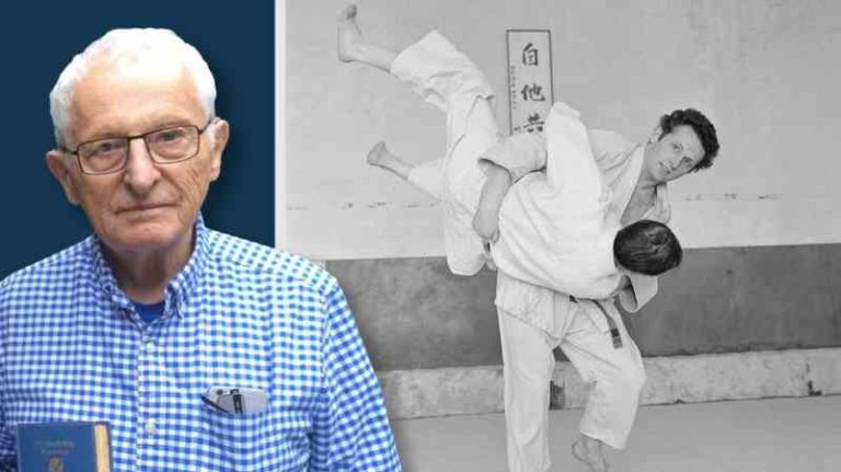 El Judo, no el jab, ayuda a Queensberry, de 94 años, a defenderse del asaltante.